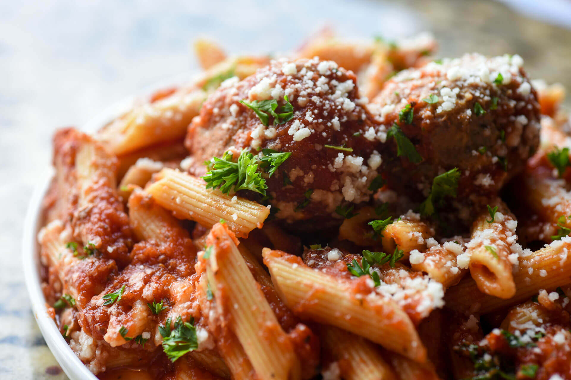 Penne with Meatballs